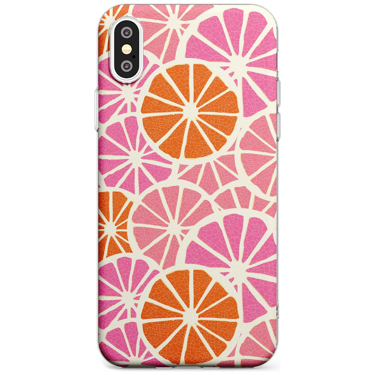 Citrus Slices Black Impact Phone Case for iPhone X XS Max XR