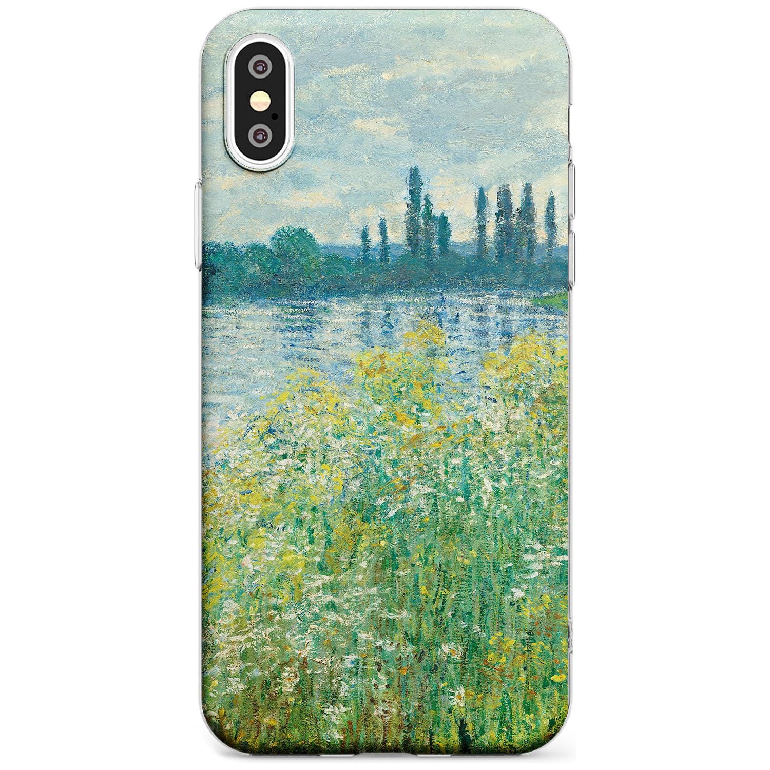 Banks of the Seine by Claude Monet Black Impact Phone Case for iPhone X XS Max XR