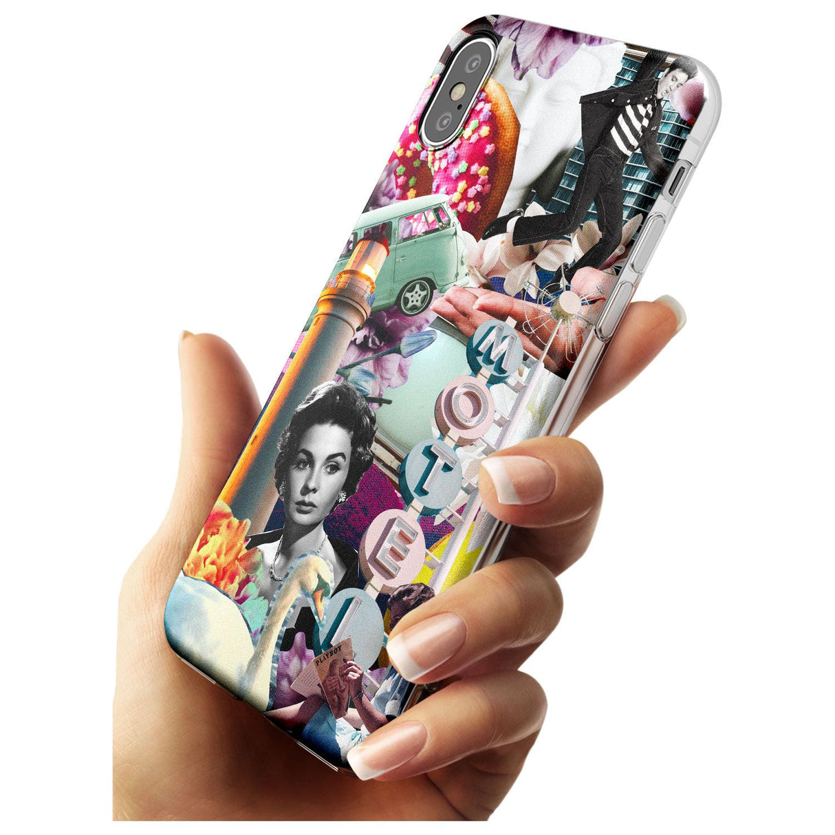 Vintage Collage: Retro Motel Slim TPU Phone Case Warehouse X XS Max XR