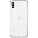 White Constellations on Clear Black Impact Phone Case for iPhone X XS Max XR