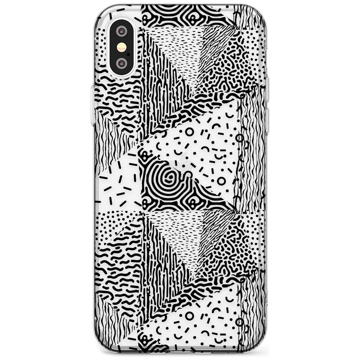 Pattern Mashup (Black) Black Impact Phone Case for iPhone X XS Max XR