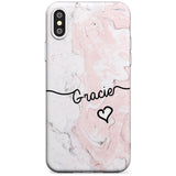 Pink Marble iPhone Case  Slim Case Custom Phone Case - Case Warehouse