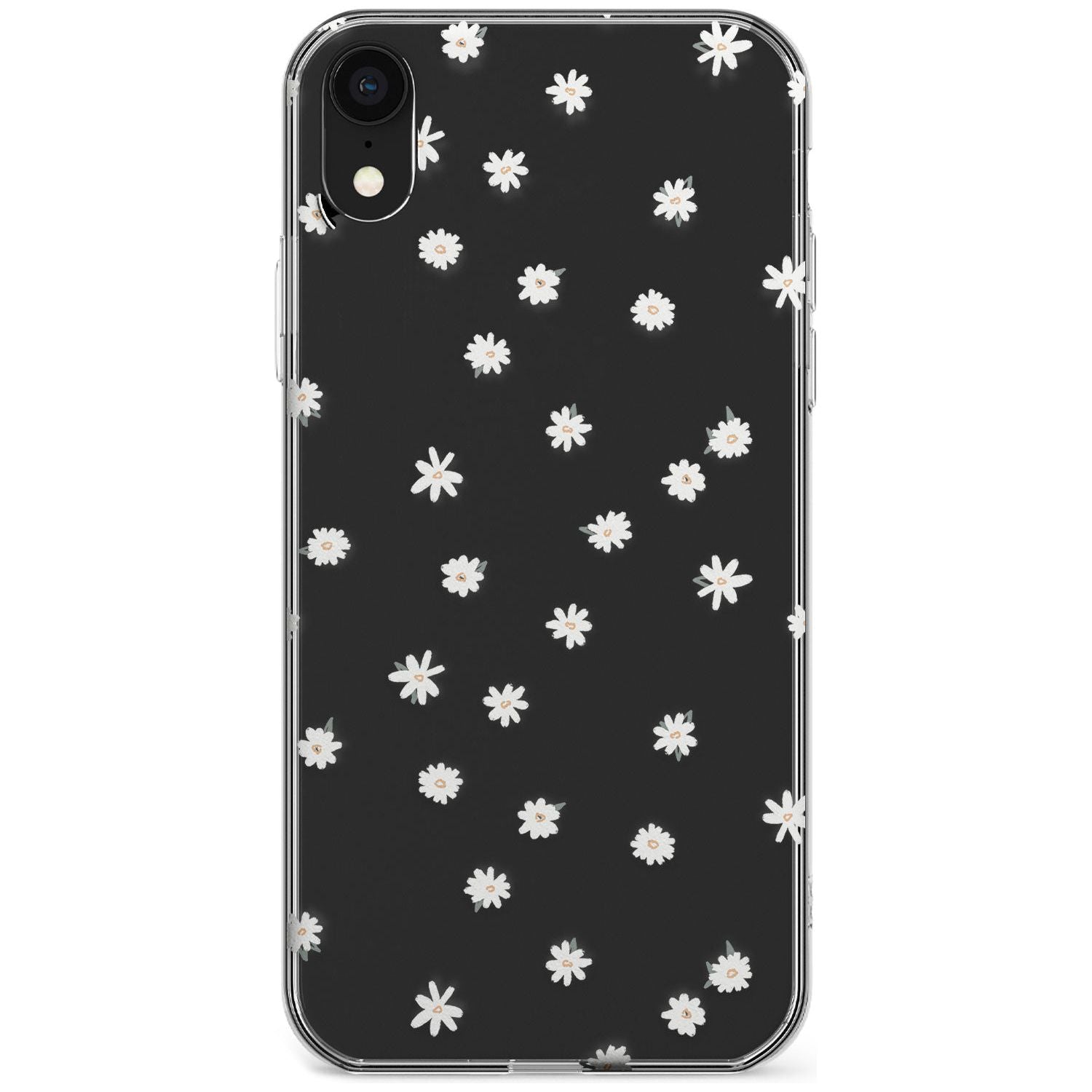 White Stars on Clear Phone Case for iPhone X XS Max XR