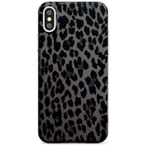 Dark Animal Print Pattern Large Leopard Slim TPU Phone Case Warehouse X XS Max XR