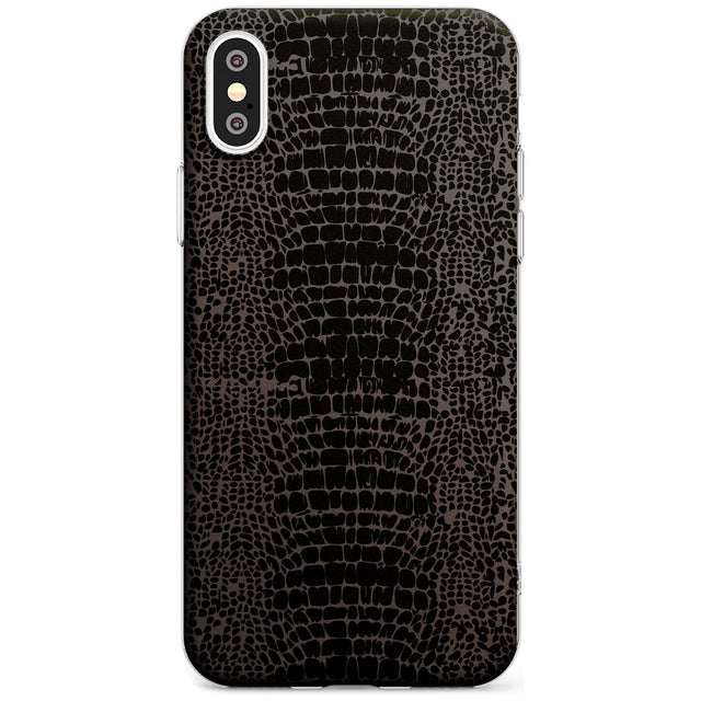 Dark Animal Print Pattern Snake Skin Slim TPU Phone Case Warehouse X XS Max XR