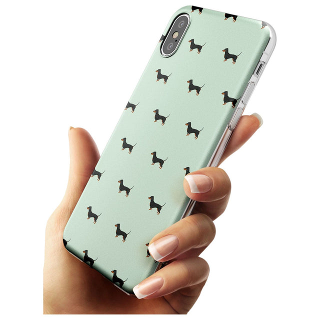 Dachshund Dog Pattern Slim TPU Phone Case Warehouse X XS Max XR