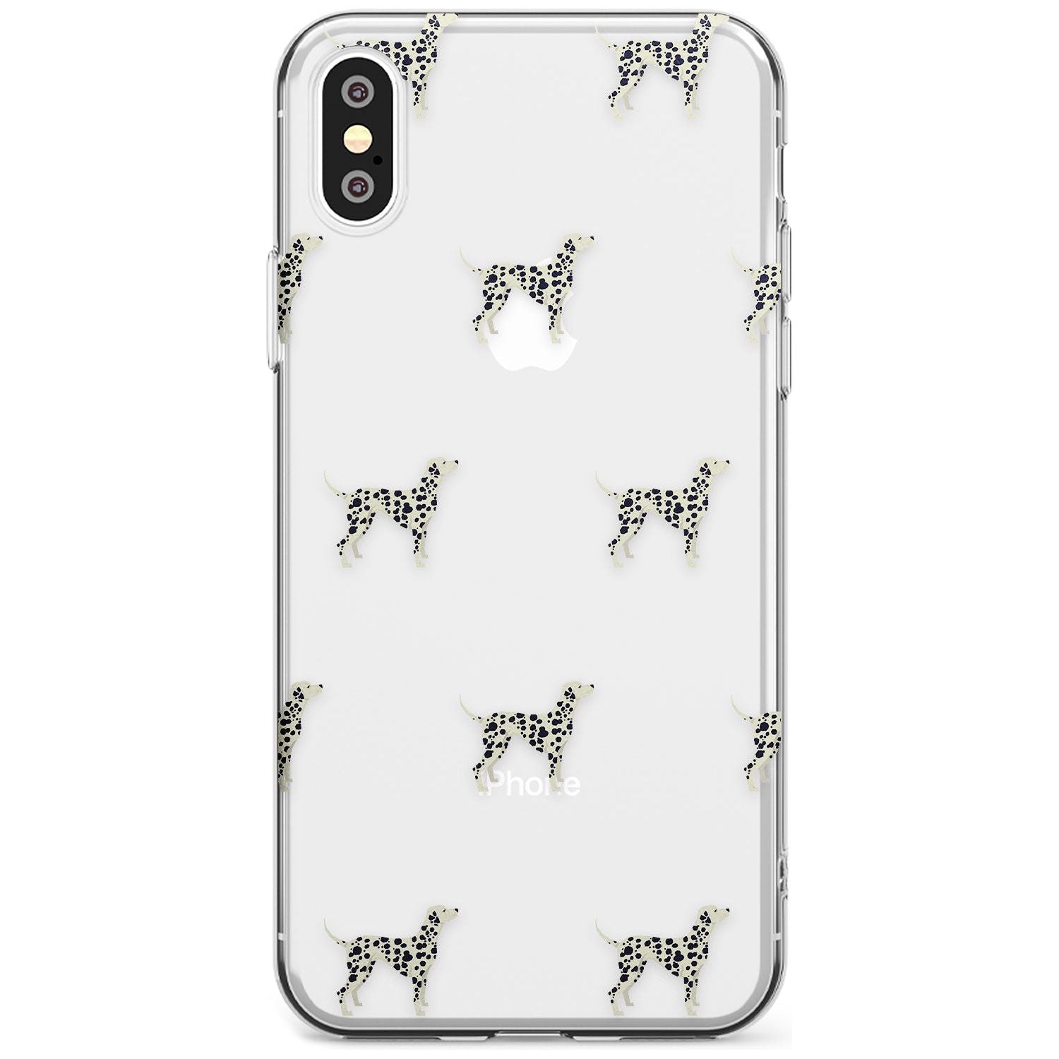 Dalmation Dog Pattern Clear Slim TPU Phone Case Warehouse X XS Max XR