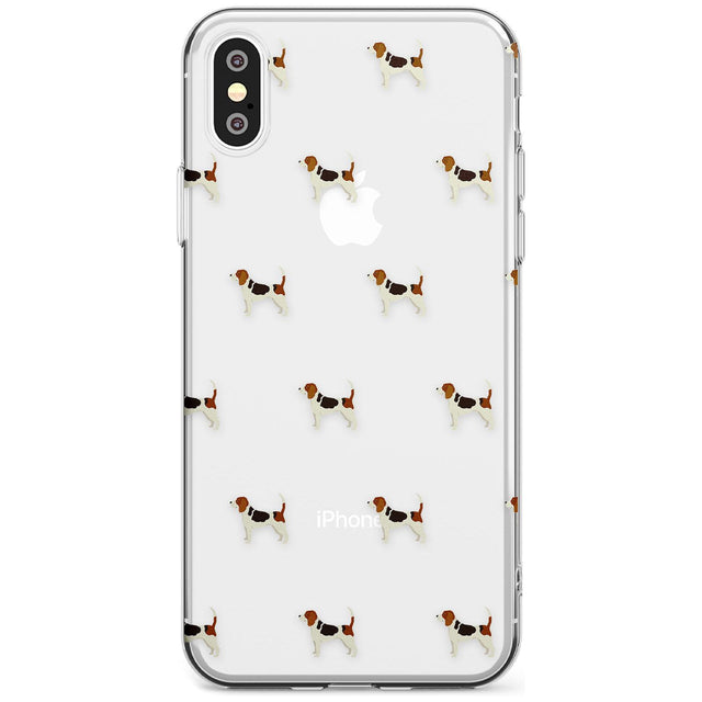 Beagle Dog Pattern Clear Slim TPU Phone Case Warehouse X XS Max XR