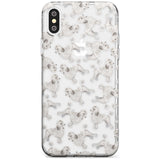 Poodle (White) Watercolour Dog Pattern Slim TPU Phone Case Warehouse X XS Max XR