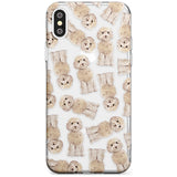 Cockapoo (Champagne) Watercolour Dog Pattern Slim TPU Phone Case Warehouse X XS Max XR