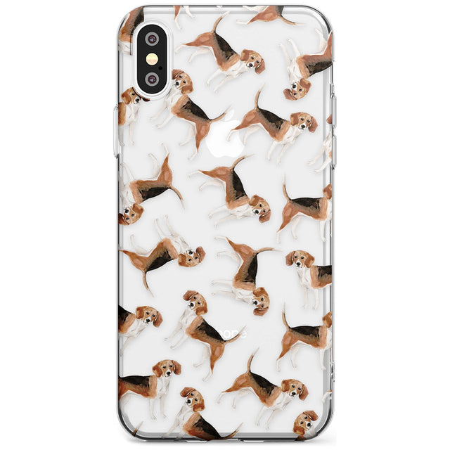 Beagle Watercolour Dog Pattern Slim TPU Phone Case Warehouse X XS Max XR