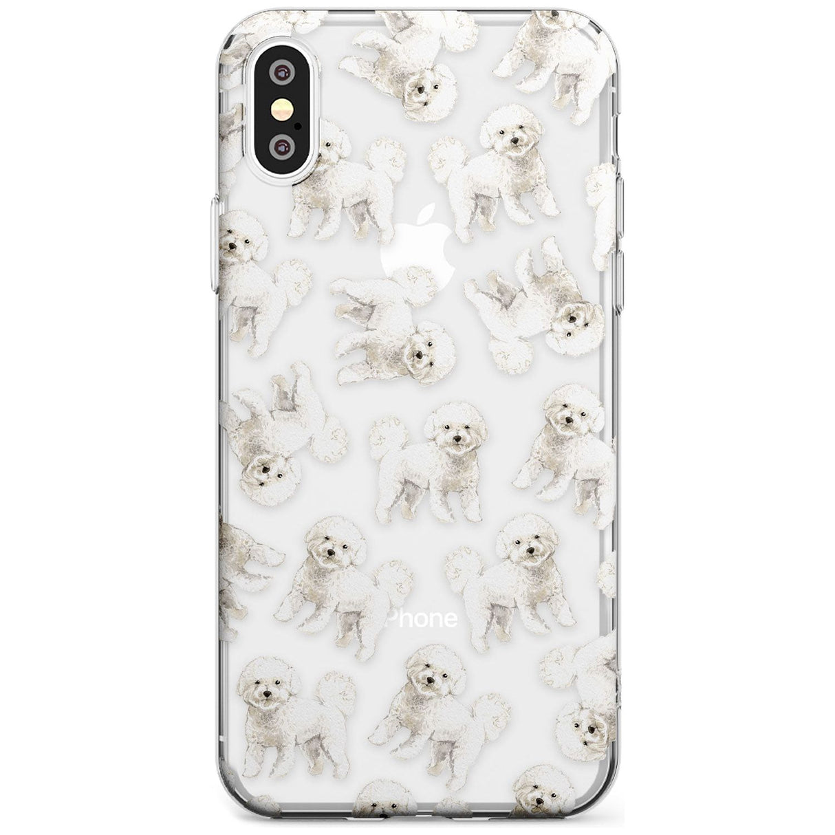 Bichon Frise Watercolour Dog Pattern Slim TPU Phone Case Warehouse X XS Max XR