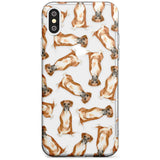 Boxer Watercolour Dog Pattern Slim TPU Phone Case Warehouse X XS Max XR