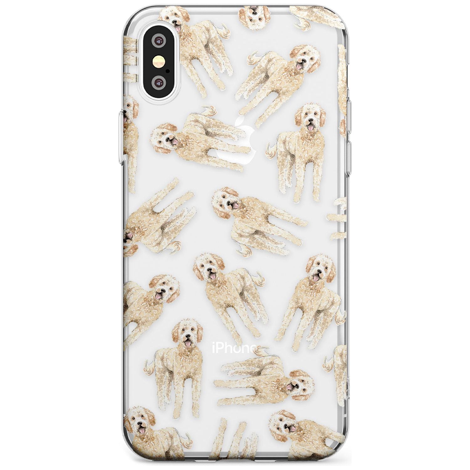 Goldendoodle Watercolour Dog Pattern Slim TPU Phone Case Warehouse X XS Max XR