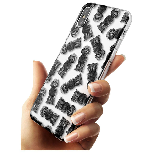 Cockapoo (Black) Watercolour Dog Pattern Slim TPU Phone Case Warehouse X XS Max XR