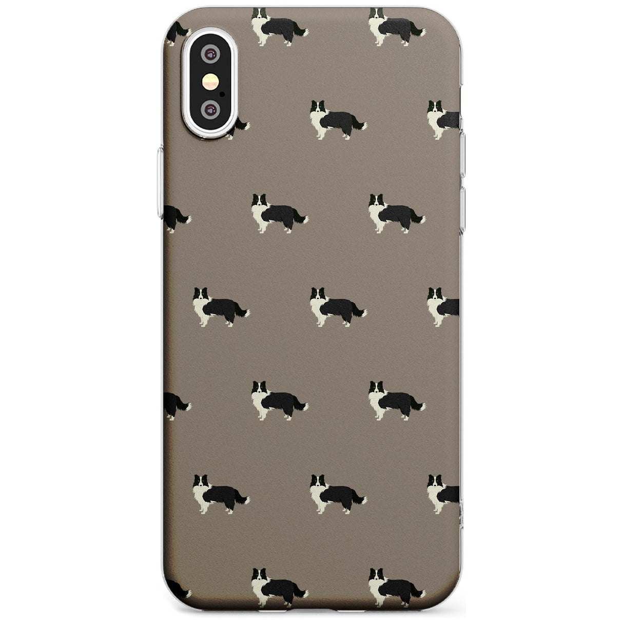 Border Collie Dog Pattern Slim TPU Phone Case Warehouse X XS Max XR