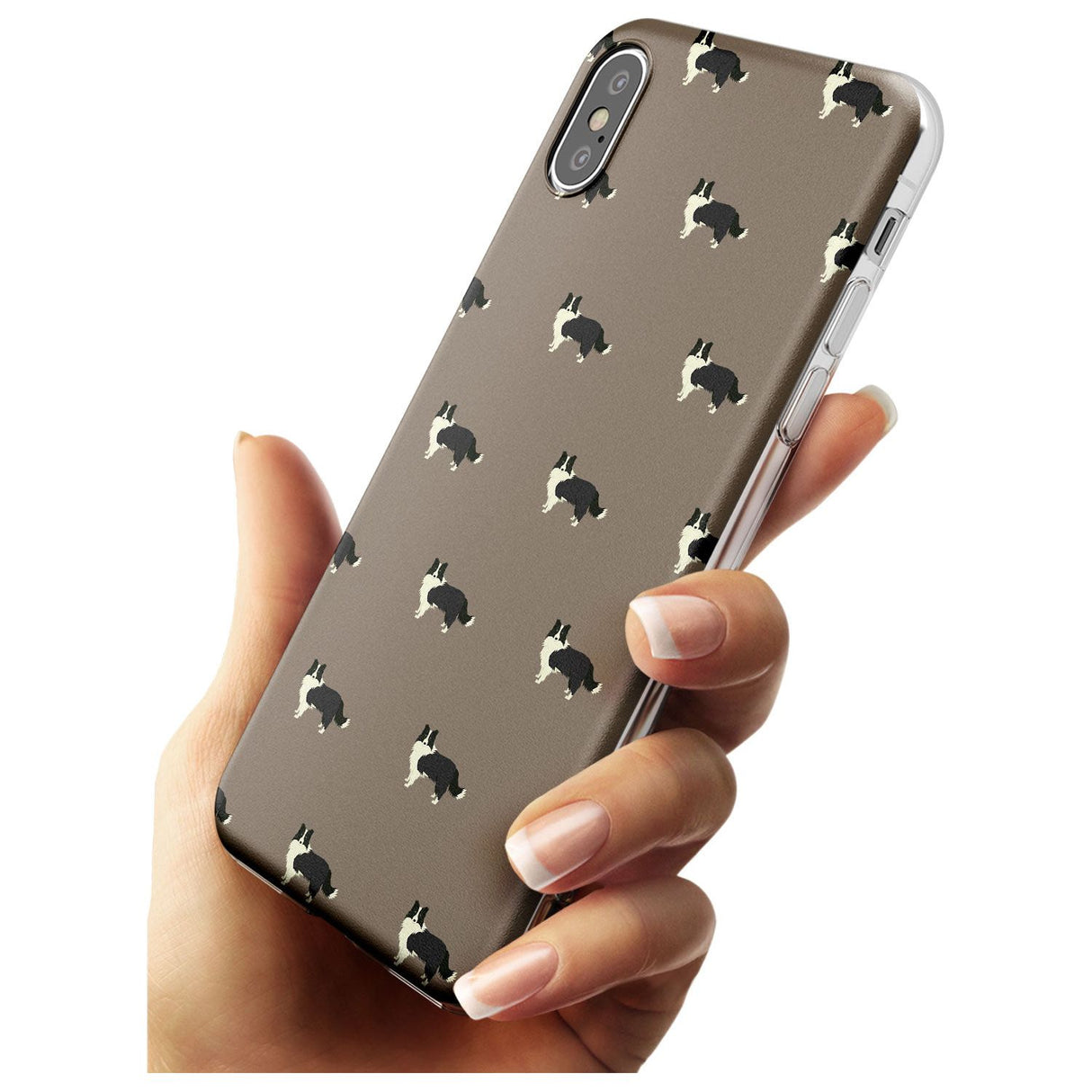 Border Collie Dog Pattern Slim TPU Phone Case Warehouse X XS Max XR