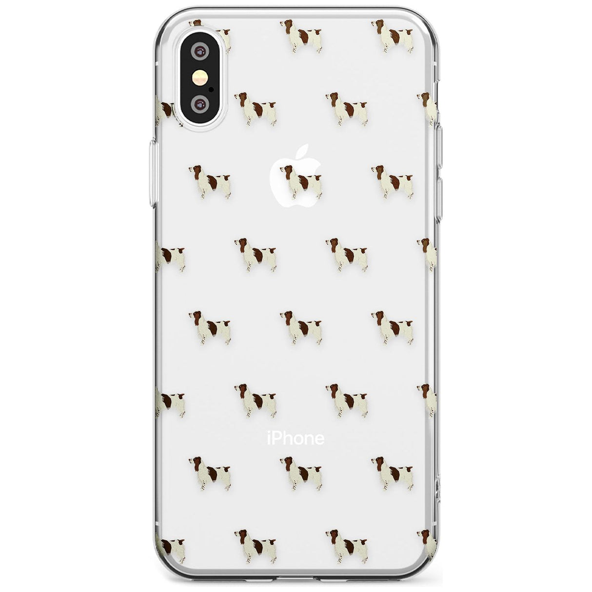 English Springer Spaniel Dog Pattern Clear Slim TPU Phone Case Warehouse X XS Max XR