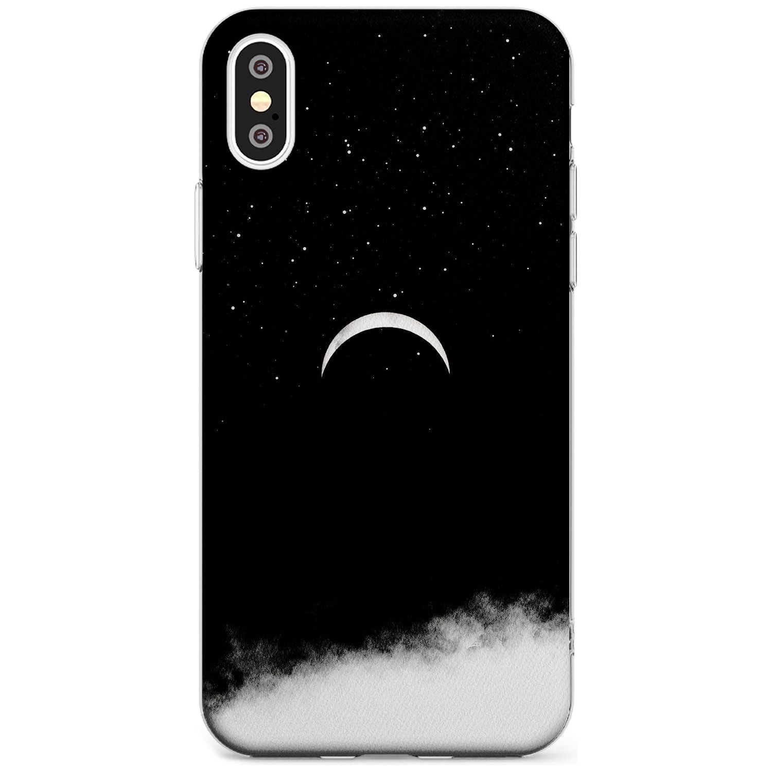 Upside Down Crescent Moon Slim TPU Phone Case Warehouse X XS Max XR