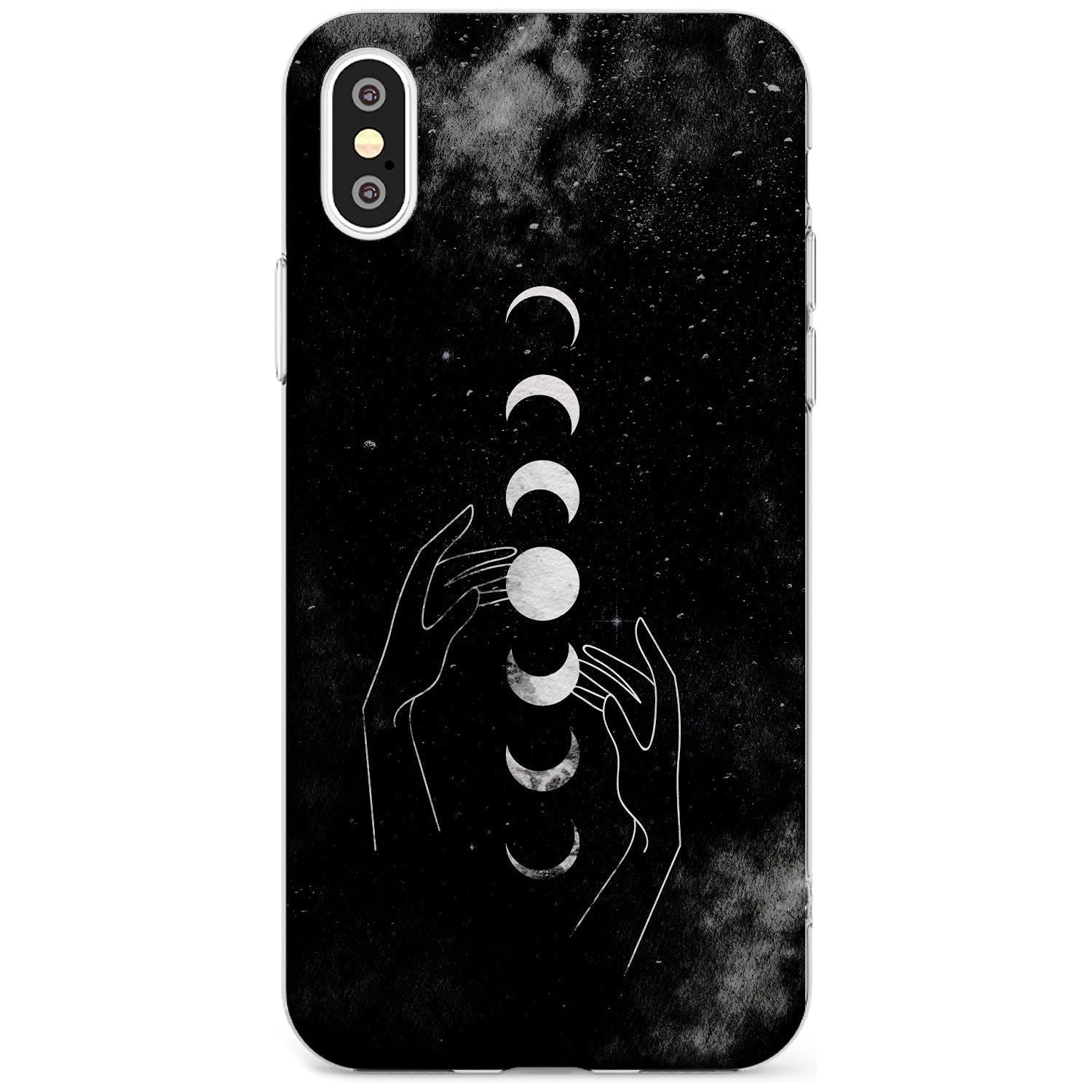 Moon Phases and Hands Slim TPU Phone Case Warehouse X XS Max XR