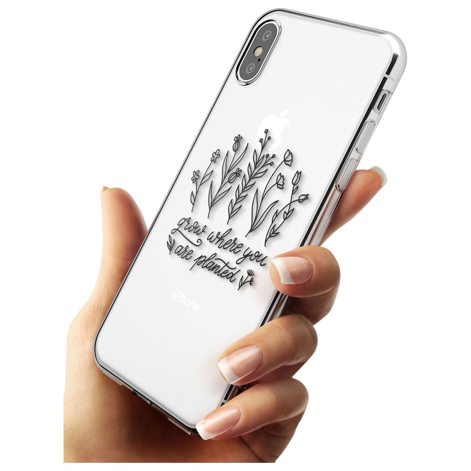 Grow where you are planted Slim TPU Phone Case Warehouse X XS Max XR