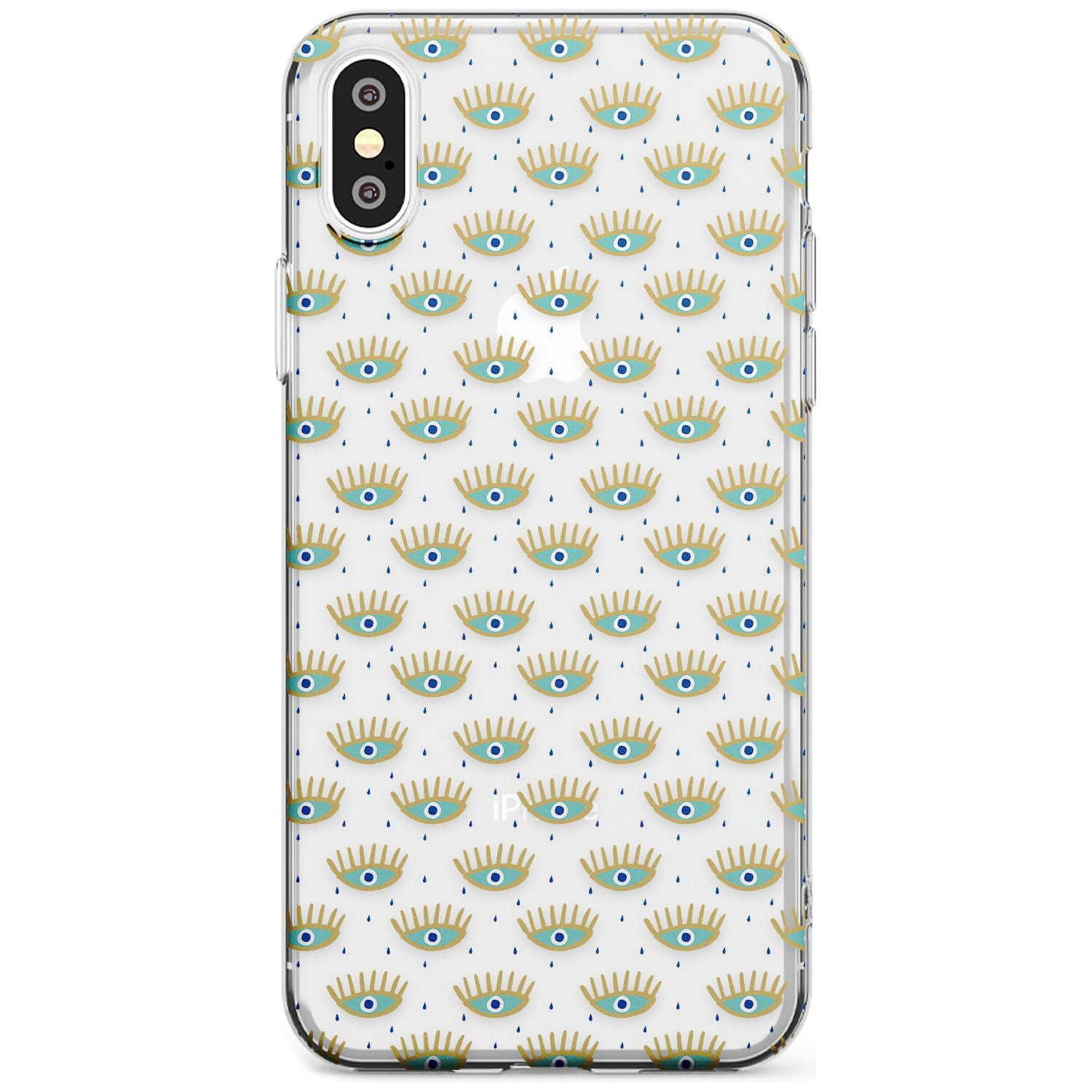 Crying Eyes (Clear) Psychedelic Eyes Pattern Slim TPU Phone Case Warehouse X XS Max XR