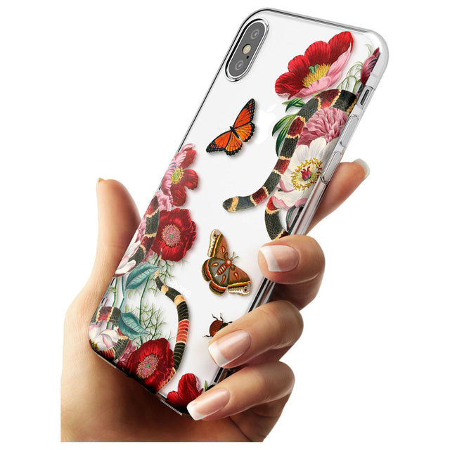 Botanical Snake  Black Impact Phone Case for iPhone X XS Max XR