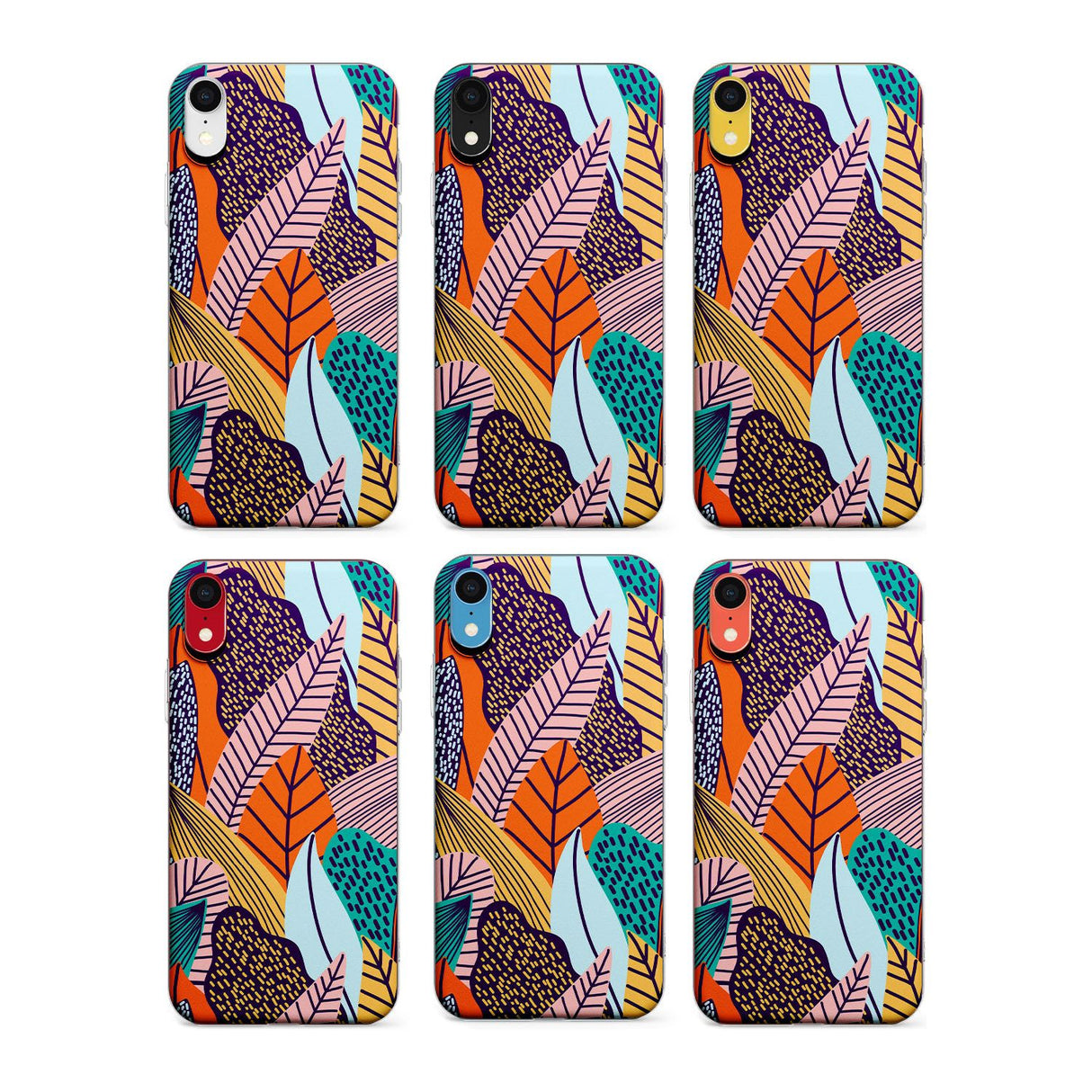 Abstract Leaves Phone Case for iPhone X XS Max XR