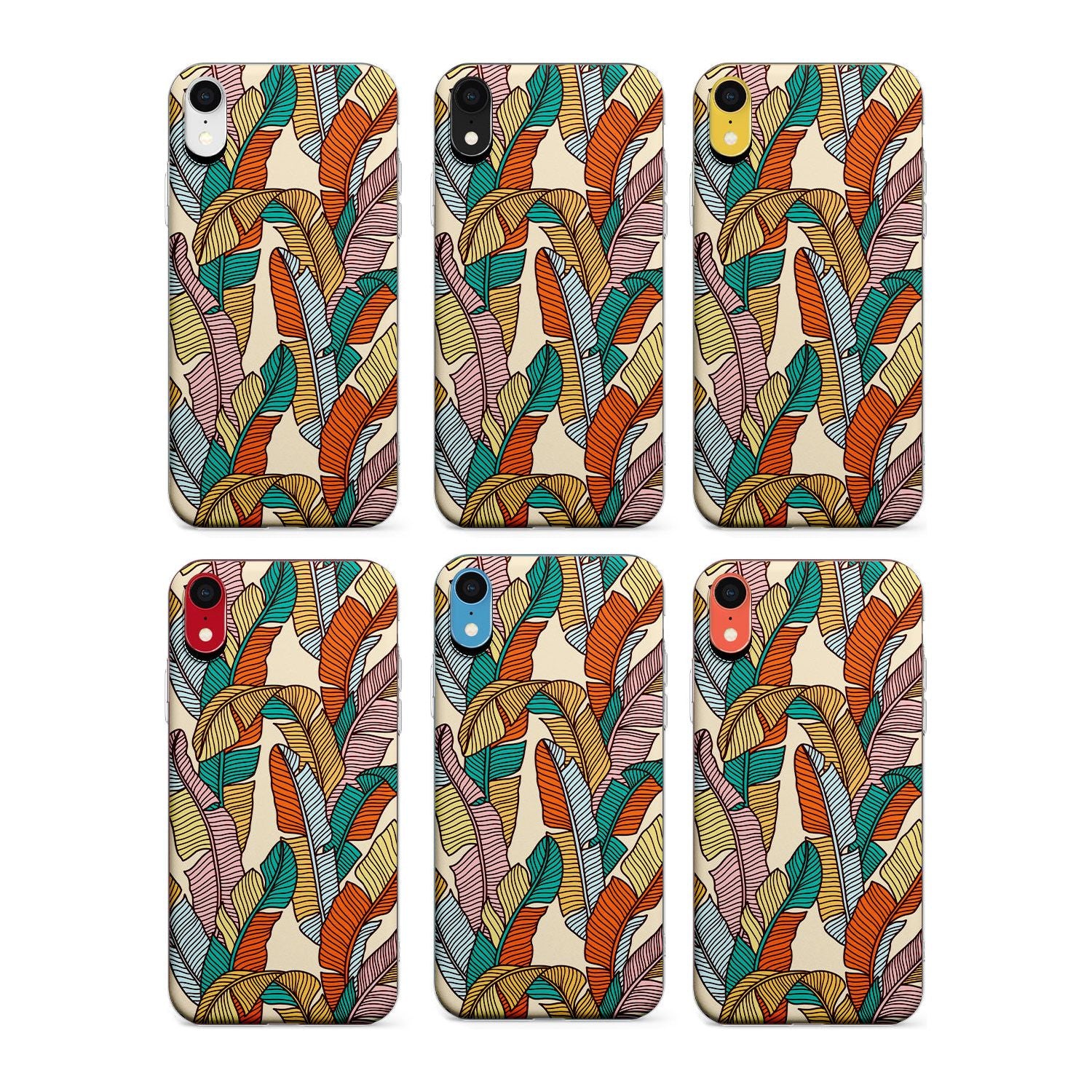Abstract Leaves Phone Case for iPhone X XS Max XR