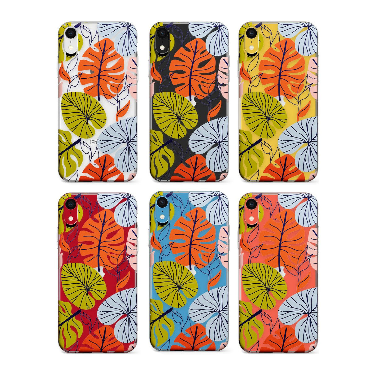 Abstract Leaves Phone Case for iPhone X XS Max XR