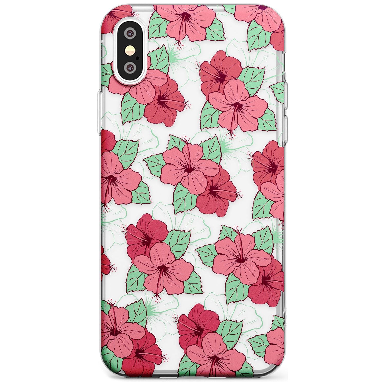 Pink Peony Slim TPU Phone Blanc Space X XS Max XR