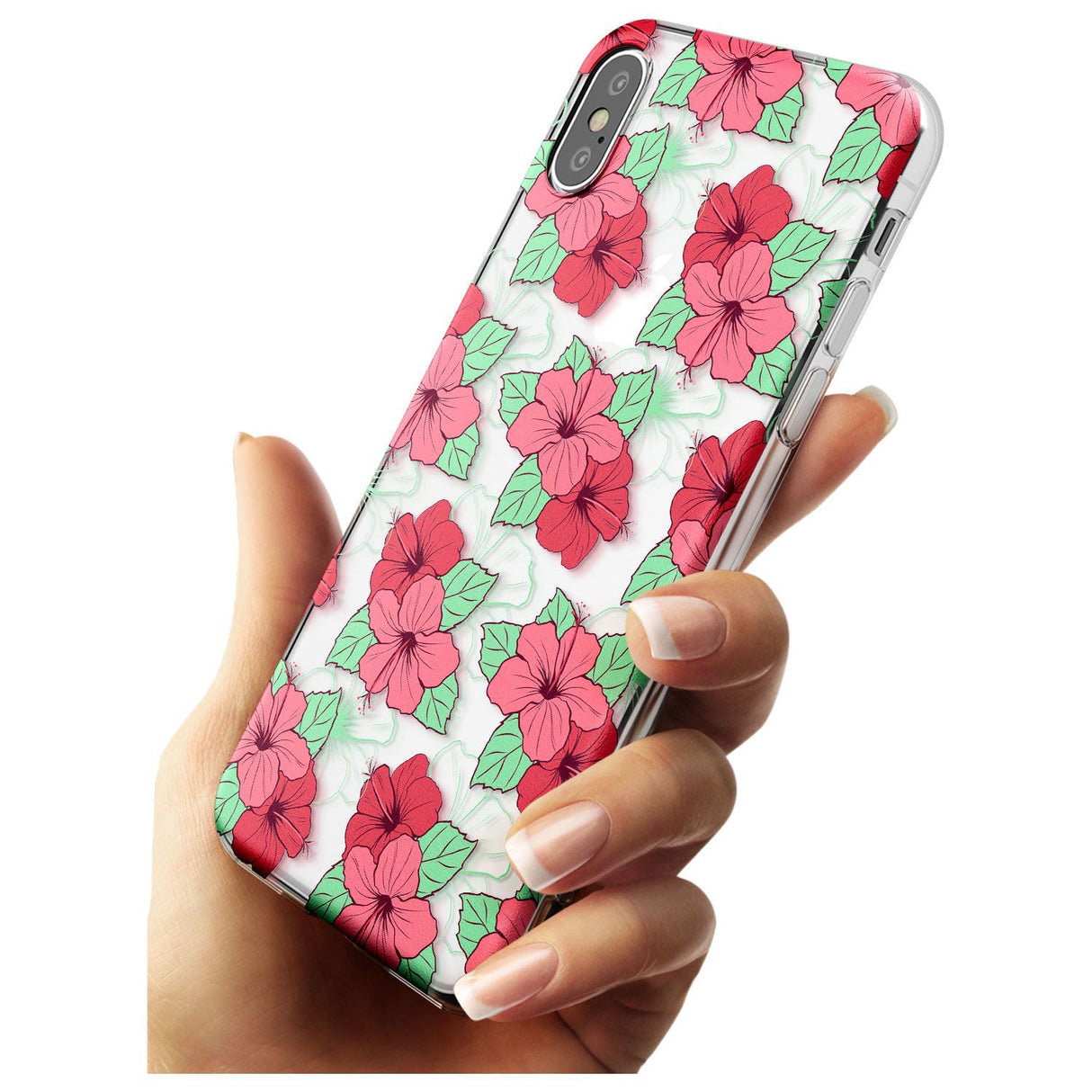 Pink Peony Slim TPU Phone Blanc Space X XS Max XR