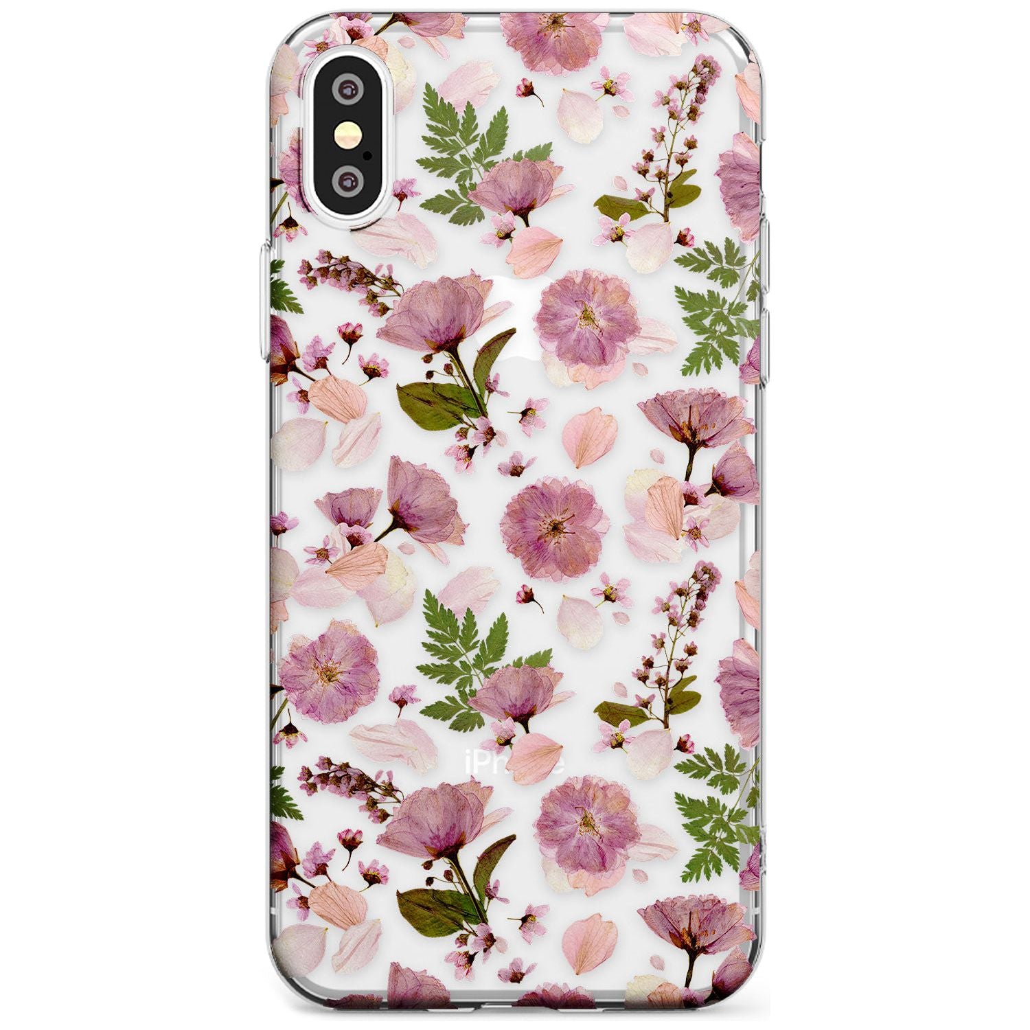 Floral Menagerie Transparent Design Slim TPU Phone Case Warehouse X XS Max XR