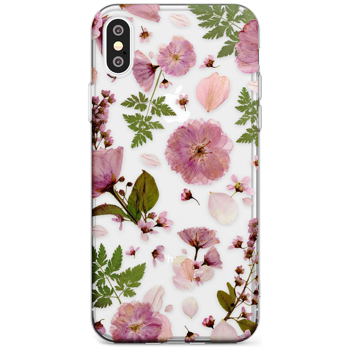 Natural Arrangement of Flowers & Leaves Design Slim TPU Phone Case Warehouse X XS Max XR