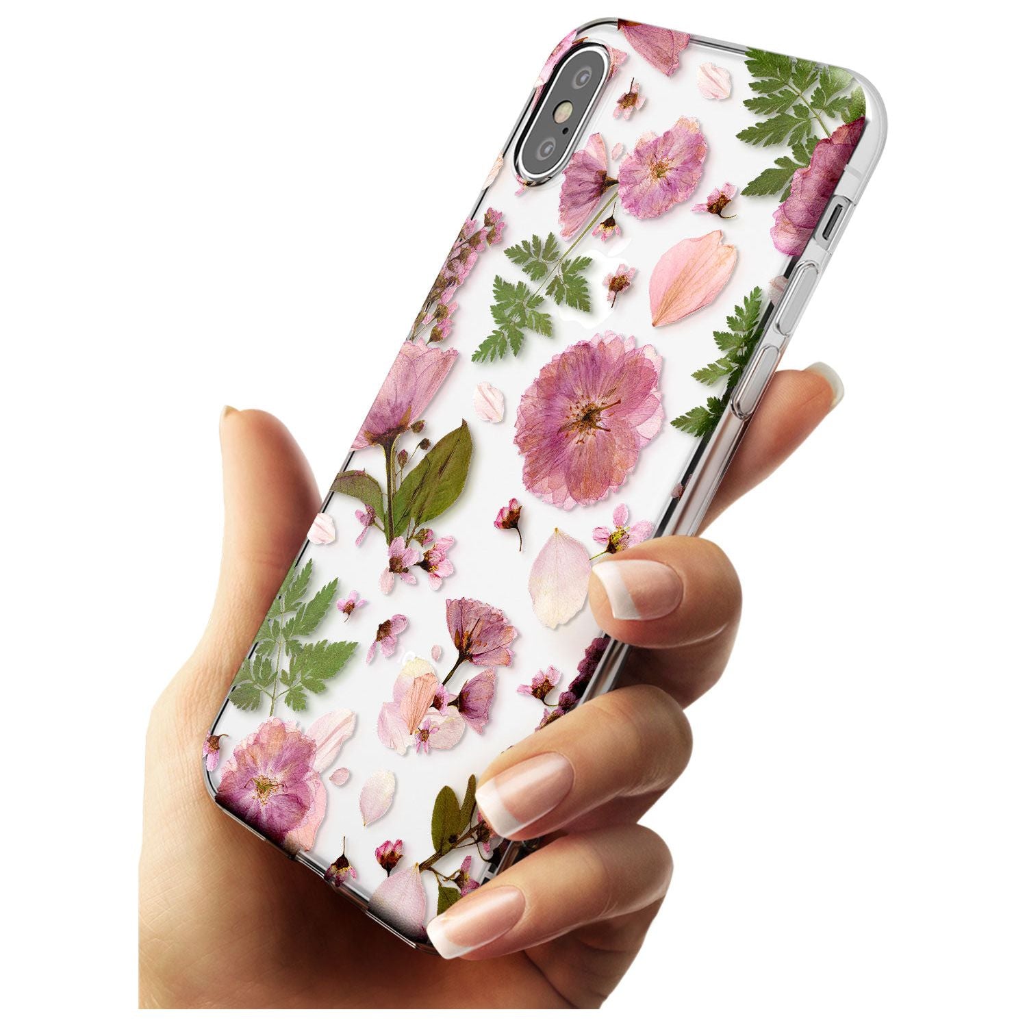 Natural Arrangement of Flowers & Leaves Design Slim TPU Phone Case Warehouse X XS Max XR
