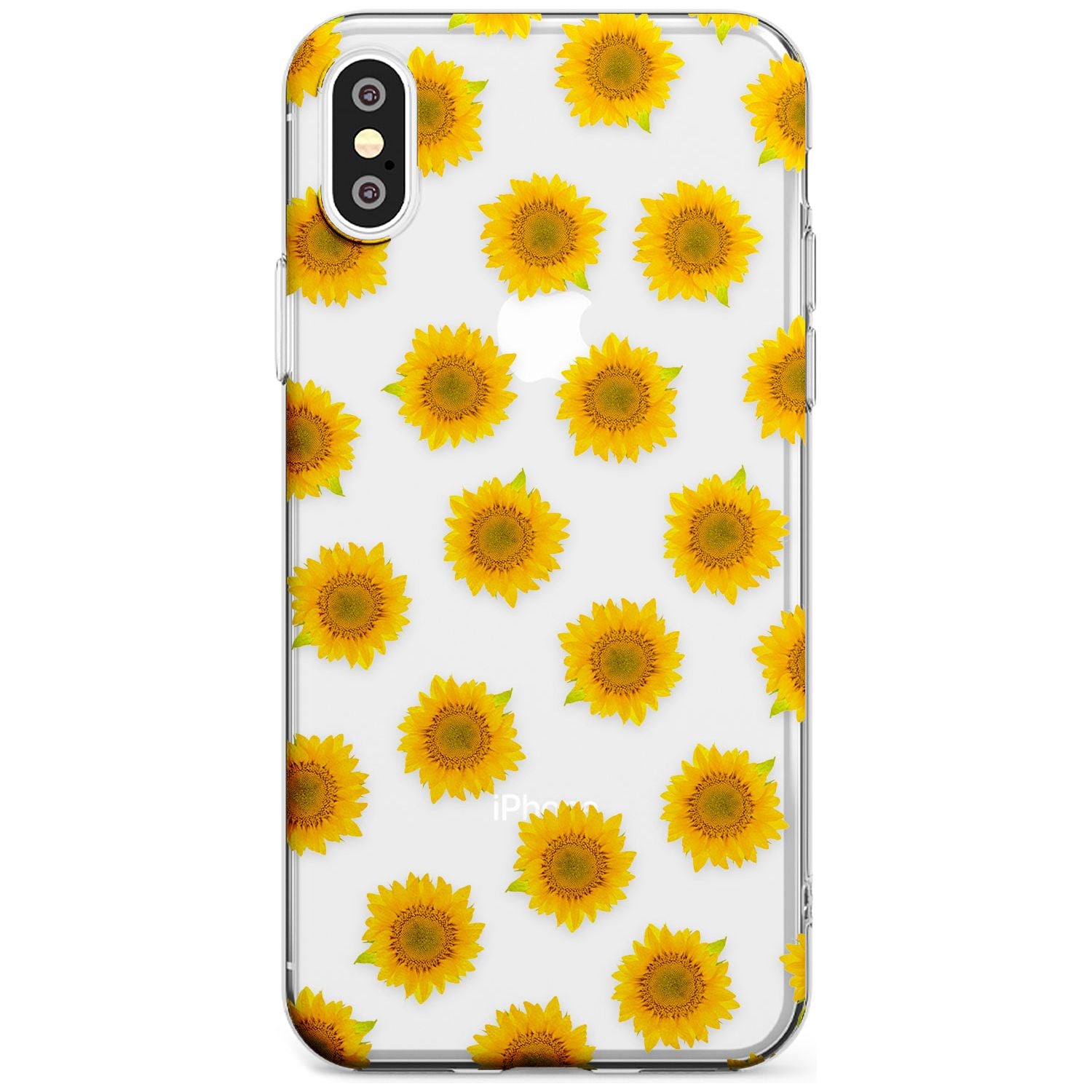 Sunflowers Transparent Pattern Slim TPU Phone Case Warehouse X XS Max XR