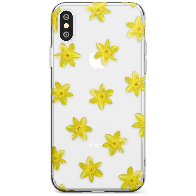 Daffodils Transparent Pattern Slim TPU Phone Case Warehouse X XS Max XR
