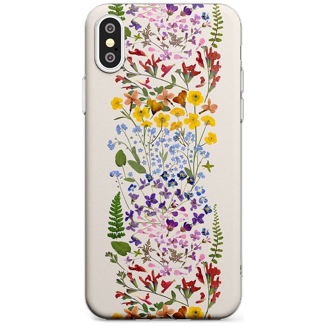 Wildflower Stripe Design - Cream Slim TPU Phone Case Warehouse X XS Max XR
