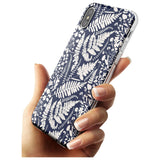 Wildflowers and Ferns on Navy Slim TPU Phone Case Warehouse X XS Max XR