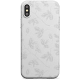 Grey Branches Vintage Botanical Slim TPU Phone Case Warehouse X XS Max XR