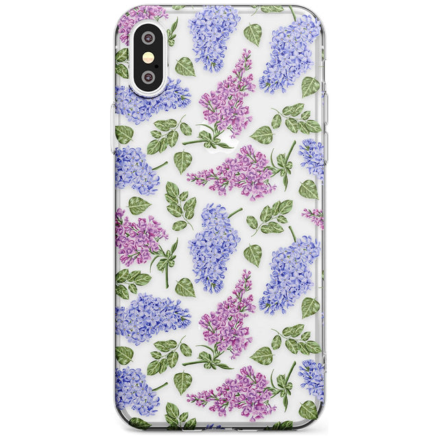 Purple Blossoms Transparent Floral