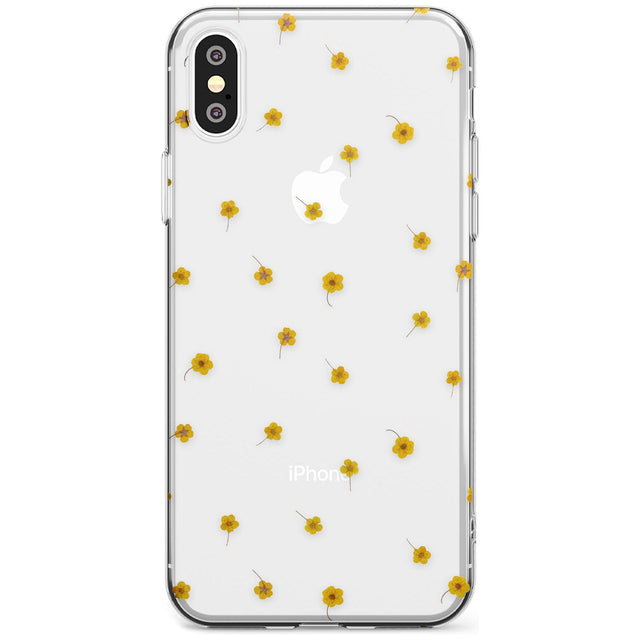 Yellow Flower Pattern - Dried Flower-Inspired Slim TPU Phone Case Warehouse X XS Max XR