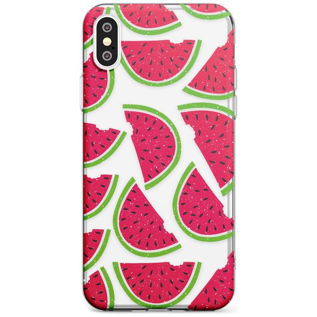 Watermelon Pattern Slim TPU Phone Blanc Space X XS Max XR