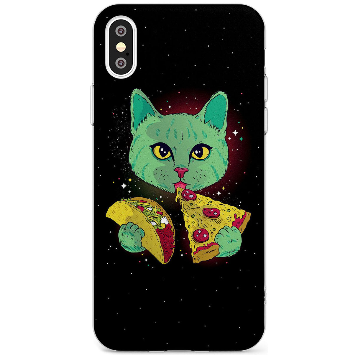 Pizza Purr Slim TPU Phone Blanc Space X XS Max XR