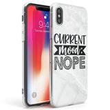 Current Mood NOPE Phone Case iPhone X / iPhone XS / Clear Case,iPhone XR / Clear Case,iPhone XS MAX / Clear Case Blanc Space