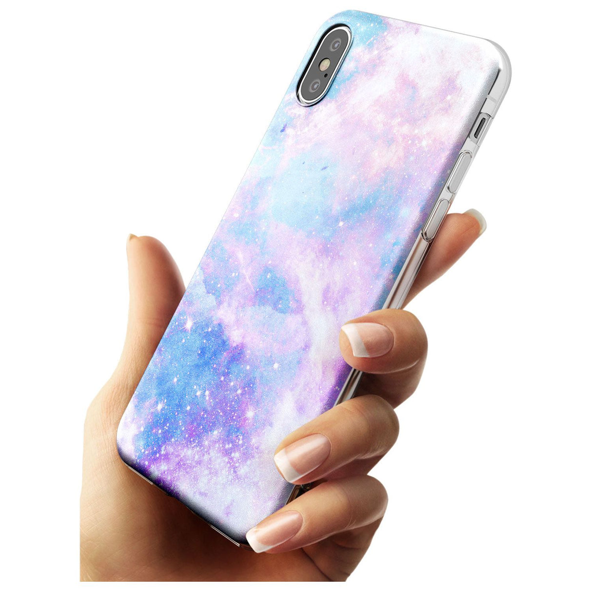 Light Blue Galaxy Pattern Design Slim TPU Phone Case Warehouse X XS Max XR