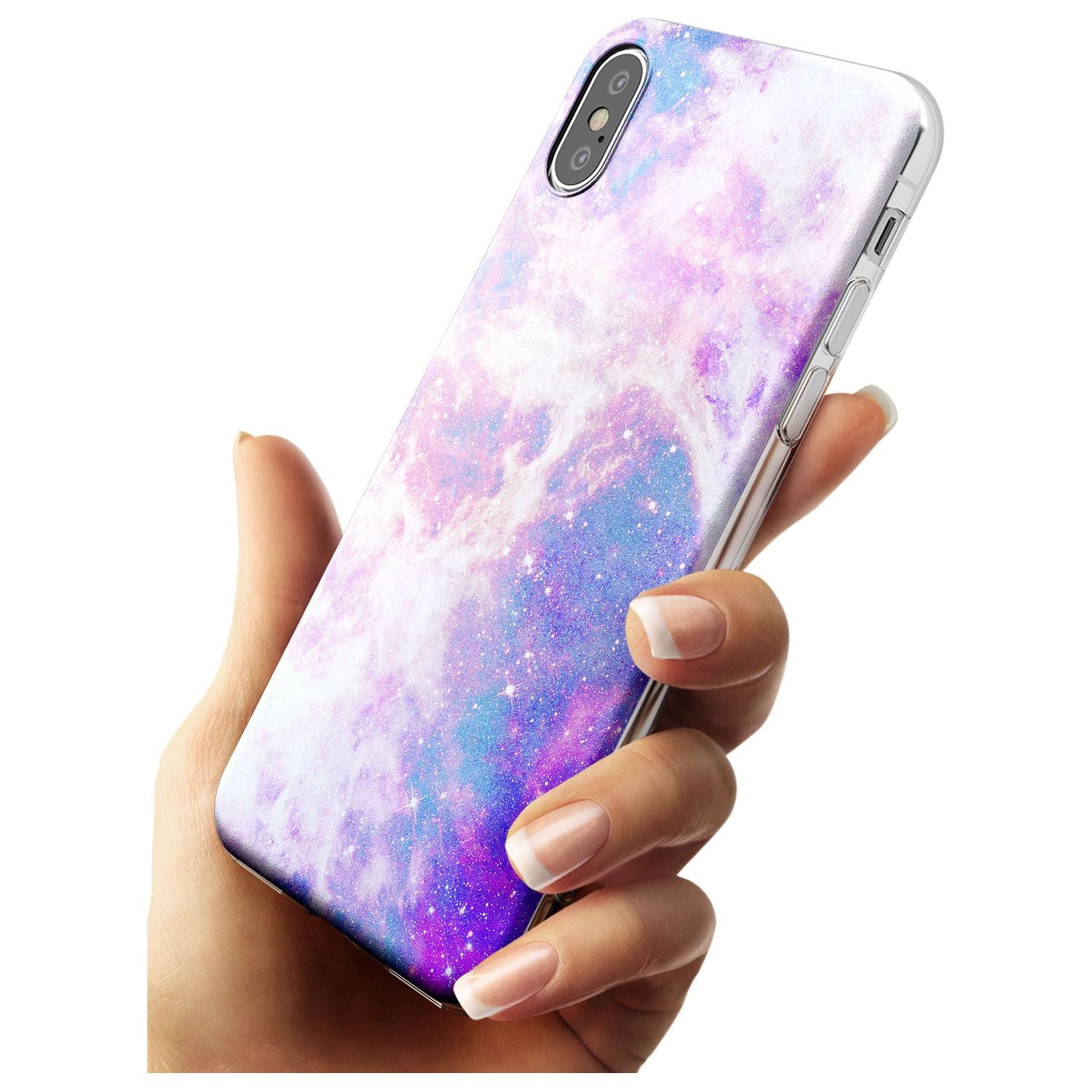 Purple & Blue Galaxy Pattern Design Slim TPU Phone Case Warehouse X XS Max XR