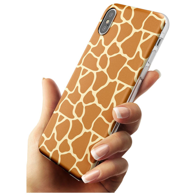 Giraffe Pattern Slim TPU Phone Blanc Space X XS Max XR