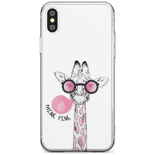 Think Pink Giraffe Slim TPU Phone Blanc Space X XS Max XR