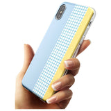 Abstract Grid Blue & Yellow Slim TPU Phone Case Warehouse X XS Max XR